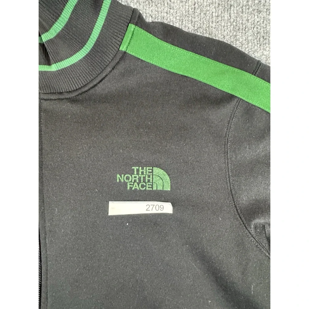 The North Face X2 Series Men's M Black Green Full Zip Track Jacket Striped